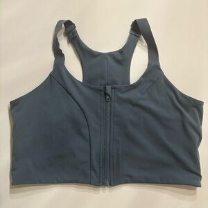Oya Femtech Apparel Blue Zip Front Sports Bra Size 1X